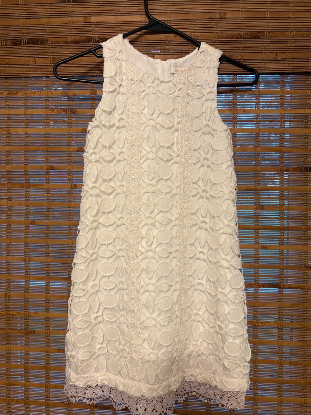 Lilly Wicket White Floral Lace A-Line Dress